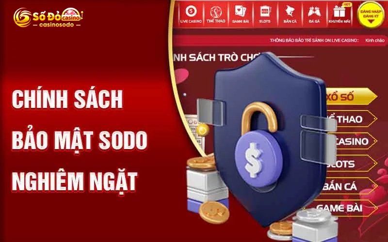 Chính sách bảo mật Sodocasino đối với hội viên